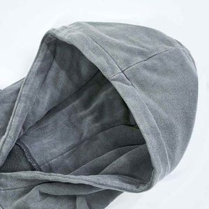 Sweat-shirt en coton lourd délavé par le soleil de haute qualité, à personnaliser, surdimensionné, délavé à l'acide, pour homme - Product Image 4