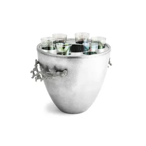 Cubo de Hielo de Aluminio Hecho a Mano para Uso Doméstico, Ecológico, de Lujo, Tendencia Mundial, Zahid Exports, Decoración Navideña Moderna - Product Image 1