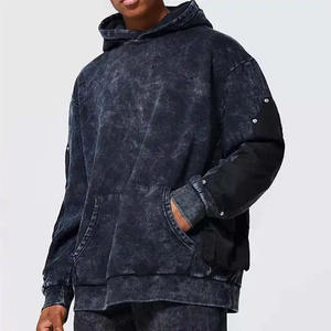 Sudaderas con Capucha para Hombre, al por Mayor, de Alta Calidad, Lavado Ácido, Estilo Vintage, 100% Algodón, Felpa, Invierno, Bordadas, Unisex - Product Image 1