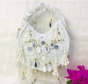 Designer Chic Luxury Handmade Silk Evening Clutch Chic Ethnic Purse Cotton Lining Magnetic for Weddings Cultural Celebrations - Product Image 4