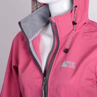 Veste d'extérieur imperméable coupe-vent en polaire rose pour femme, doublure polyester, tissu enduit, tailles M/L