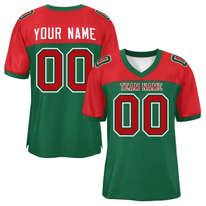 Camiseta de Fútbol Americano Sublimada Personalizada 2026, Transpirable, de Secado Rápido, Antibacteriana, Cuello en V, Manga Corta, para Deportes de Verano - Product Image 3