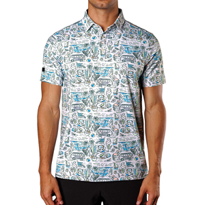 Camisa de Golf Personalizada de Alta Calidad, Manga Larga, Cuello Tipo Cuchilla, de Poliéster y Algodón, para Hombre, Estilo Casual Elegante, Transpirable, Tallas Grandes, OEM, al por Mayor - Product Image 1