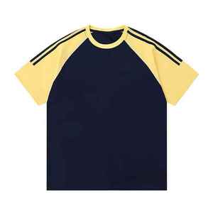 เสื้อยืดผู้ชายผ้าฝ้าย 100% มีหลายสีให้เลือก ทรงหลวม สีสันสวยงาม ดีไซน์ทันสมัย สินค้ามาใหม่ - Product Image 4