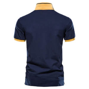 Polo de golf de haute qualité pour hommes avec logo personnalisé respirant tricoté décontracté nouveauté à manches courtes imprimé Techn solide - Product Image 2