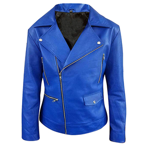 Blousons de moto d'hiver en toile bleue de haute qualité pour deux motards, avec ceinture ajustable, écologiques, faible MOQ, en promotion - Product Image 1