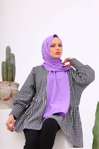 Medinah <b>Silk</b> Women Hijab <b>Scarf</b> 100% Cotton Shawl Traditional Islamic Clothing Muslim Woman Spring 75*180 cm - Product Image 5