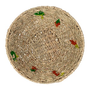 Embroidered seagrass bowl Natural <b>Tableware</b> Meal Presentation Decor Eco-Friendly Wholesale Vietnamese Products - Product Image 5