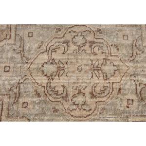 Tapis turc 9,2 x 12,6 pieds, tapis oriental vintage en laine beige - Product Image 5