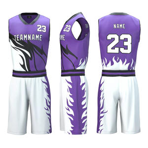 Uniformes de Baloncesto Blancos al por Mayor, Material de Poliéster Asequible de Secado Rápido, Impresión de Logotipo Personalizado Disponible - Product Image 4