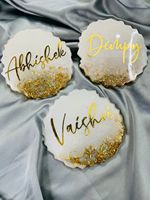Posavasos de Resina Epoxi de Primera Calidad, Impermeables, con Forma de Animal, Personalizados con Nombre, Diseño Modelo Love, 4 Pulgadas, Regalo Perfecto para Bodas