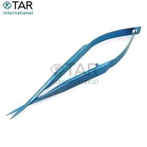 Capsulotomía Vannas Ojo oftálmico Quirúrgico Aleación de titanio Tijeras conjuntivales Cirugía ocular Capsulotomía Instrumentos médicos - Product Image 4