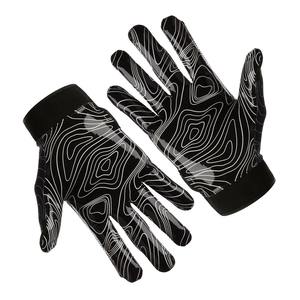 Custom Brand <b>Kids</b> American <b>Football</b> <b>Gloves</b> Wholesale Stock Golden Synthetic Leather Silicone Coating <b>for</b> Great Grip Sports - Product Image 2