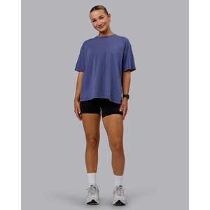 Camiseta Oversize Lavada de Algodón Go-To FLX en Future Dusk - Casual Sólido - Product Image 2
