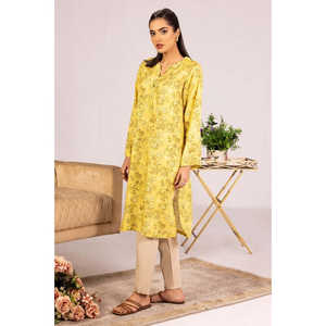 Camisa de Mujer Amarilla de Viscosa con Estampado Floral, Botones, Estilo Vintage, Corte Holgado, Talla XL, Tejido de Chifón Corto para Otoño - Product Image 5