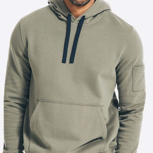 Sudaderas con capucha ligeras para hombre de alta calidad 2025 algodón liso teñido para ropa informal y trajes relajados de invierno con servicio OEM 100% - Product Image 4
