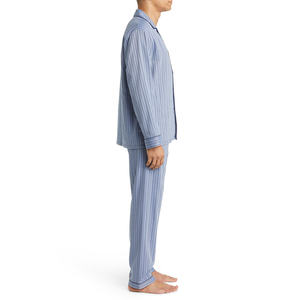 Ropa de dormir perfecta para hombre, Conjunto de pijama de algodón orgánico cómodo para hombre con pantalones con cordón acogedor, conjuntos de pijama para hombre a precio barato - Product Image 3