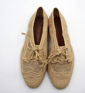 Zapatos de rafia, zapatos mocasines de rafia, hechos a mano - Product Image 4