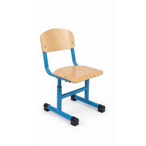 Hot Sale Height <b>Adjustable</b> T <b>Leg</b> Plywood Student Chair Metal Frame for School Export - Product Image 4
