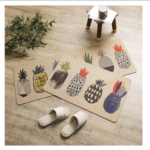 Ensemble de tapis de cuisine double couche sur mesure, surface en lin absorbant, base en caoutchouc antidérapante, tapis de sol rembourrés originaux - Lavables ! - Product Image 3
