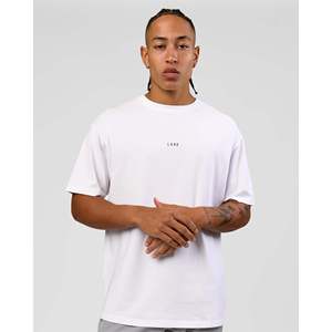 Run Like the Wind FLXCotton Oversized Tee-White-Future Navy Solid - Product Image 4
