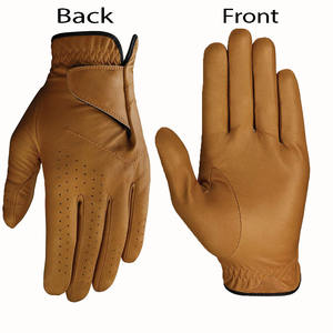 Guantes de Golf de Piel de Oveja Lavables Personalizados OEM, Protección UV, Impermeables, Antideslizantes, Logotipo Personalizado, Mano Derecha, Alta Calidad, Deportivos - Product Image 1