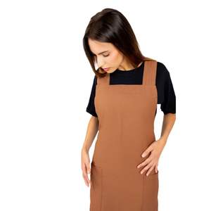 Delantal de Trabajo Odaiba Marrón de Cuero Genuino y PU para Chef, Barbero, Carnicero, Jardinero, Soldador - Product Image 4