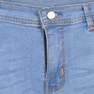 New Latest High Premium Quality 100% Cotton Stretchable Waist Knee Length Blue Man's <b>Denim</b> Shorts With Straight Style,Shorts - Product Image 4