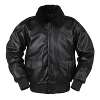 Veste en cuir d'agneau pour homme, style bomber, col en fourrure de mouton amovible, aviateur A2, écologique, respirante, anti-UV