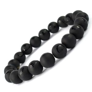 Pulsera de Cristal de Ónix Negro Natural para Fortaleza y Conexión a la Tierra - Product Image 2
