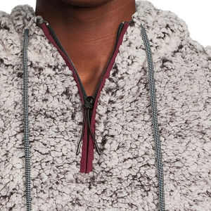 Nouveauté 2026 Sweat à capuche en molleton sherpa personnalisé en coton mélangé, lourd, épais, fourrure, pull à capuche pour hommes - Product Image 3