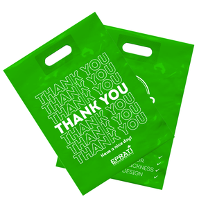 Bolsa de Compras Ecológica de Plástico MDPE Reforzado con Asa Troquelada, Desechable, Turquía - Product Image 1