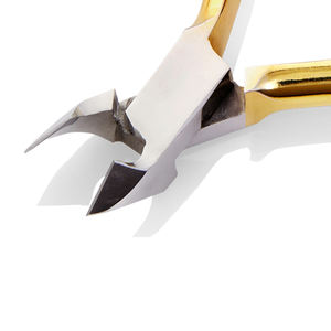 Cortauñas de cutículas de primera calidad, cuchillas finas afiladas, acero medio dorado alemán, para manicura y pedicura - Product Image 5