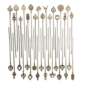 Pinchos de barbacoa de metal de acero inoxidable extra largos con varios mangos personalizados de buena calidad a precio de fábrica - Product Image 1