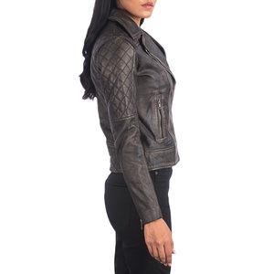 Chaqueta de cuero genuino Premium para mujer, venta al por mayor, hecha a medida, de alta calidad, ajuste clásico, moda de invierno 2026, chaqueta para hombre - Product Image 4