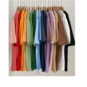 Haute qualité hommes grande taille T-Shirt 100% coton lourd luxe goutte épaule décontracté impression Style blanc T-Shirt exportation de BD - Product Image 4