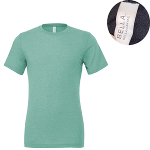 Black Jet Bella Canvas t Shirts Heather CVC 52% Airlume Combed <b>Ring</b>-spun Cotton 48% Polyester T Shirt - Product Image 6