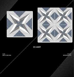 Annexy Carreaux en grès cérame poli et émaillé 600x600mm, finition brillante, mate, rustique, surface 3D perforée, qualité supérieure, antidérapant, fabriqué en Inde - Product Image 2