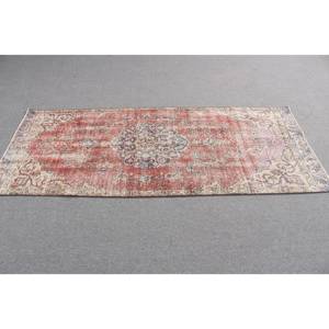 Tapis turc 2,8x6,8 pi (86x208 cm), tapis persan vintage rouge - Product Image 3