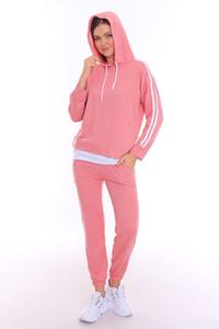 ชุดวอร์มสองชิ้นสำหรับผู้ชายชุดวอร์มผ้าฟลีซซักได้สำหรับกีฬาชุดวอร์มสไตล์วินเทจปักลายได้ตามต้องการ - Product Image 5