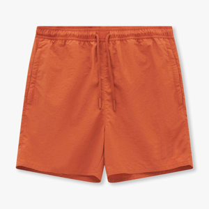 Short de bain couleur unie pour hommes vêtements de plage à séchage rapide taille élastique cordon de serrage planche de surf shorts légers vêtements d'été - Product Image 5