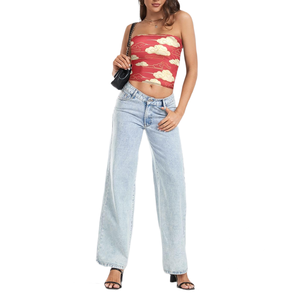 Top court décontracté pour femme en sublimation |   Vente en gros OEM Fitness Gym |   Débardeurs sans manches de haute qualité, respirants - Product Image 5