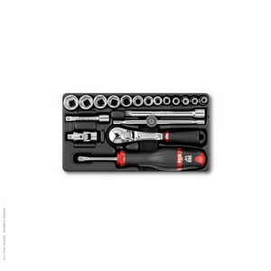 Usag 19-Piece Ratchet Set with Hexagonal <b>Sockets</b> and Inserts for <b>Socket</b> Product Use - Product Image 2