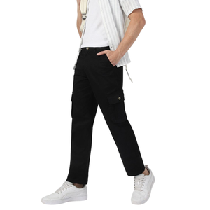 Pantalons de travail pour hommes, nouveau style tendance, coupe ajustée, grandes poches, utilitaire, léger, équipement de plein air, respirant - Product Image 4