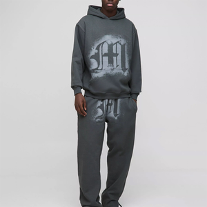 Survêtements de jogging unisexes légers d'hiver à capuche pour hommes, respirants, 100% coton - Product Image 1