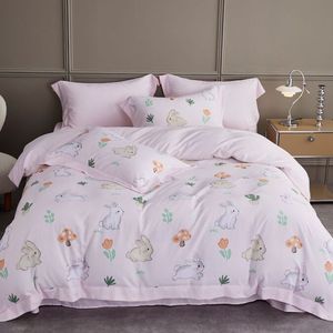 Wholesale <b>King</b> <b>Size</b> Microfiber Duvet Cover <b>Quilt</b> Set Floral Printed Home Wedding Comforter Silk Filling for Hotels Made Lyocell - Product Image 4