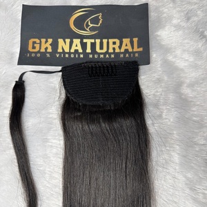 Clip-In Ponytail Weaving Wavy Texture cheveux naturels pour filles et femmes - Product Image 5