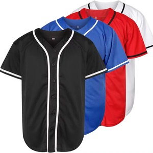 Maillots de baseball respirants sur mesure chemises de softball pour hommes vêtements de baseball et de softball unis vierges bon marché à vendre - Product Image 3