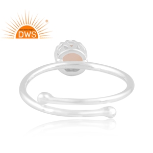 latest adjectival design sterling <b>silver</b> <b>ring</b> Ethiopian <b>opal</b> round gemstone jewelry manufacturer - Product Image 4