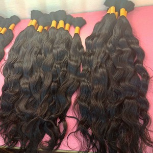 Deep <b>Curly</b> Bulk Human Hair <b>Extensions</b> - Product Image 2